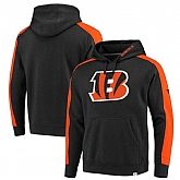 Men's Cincinnati Bengals NFL Pro Line by Fanatics Branded Iconic Pullover Hoodie Black,baseball caps,new era cap wholesale,wholesale hats